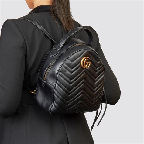 gucci grey marmont|Gucci Marmont backpack black.